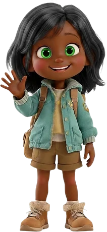 A young story author ready for an adventure